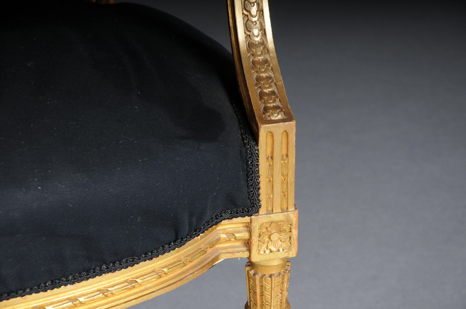 Antique French Salon Canape/Sofa Louis XVI, Gold photo buy