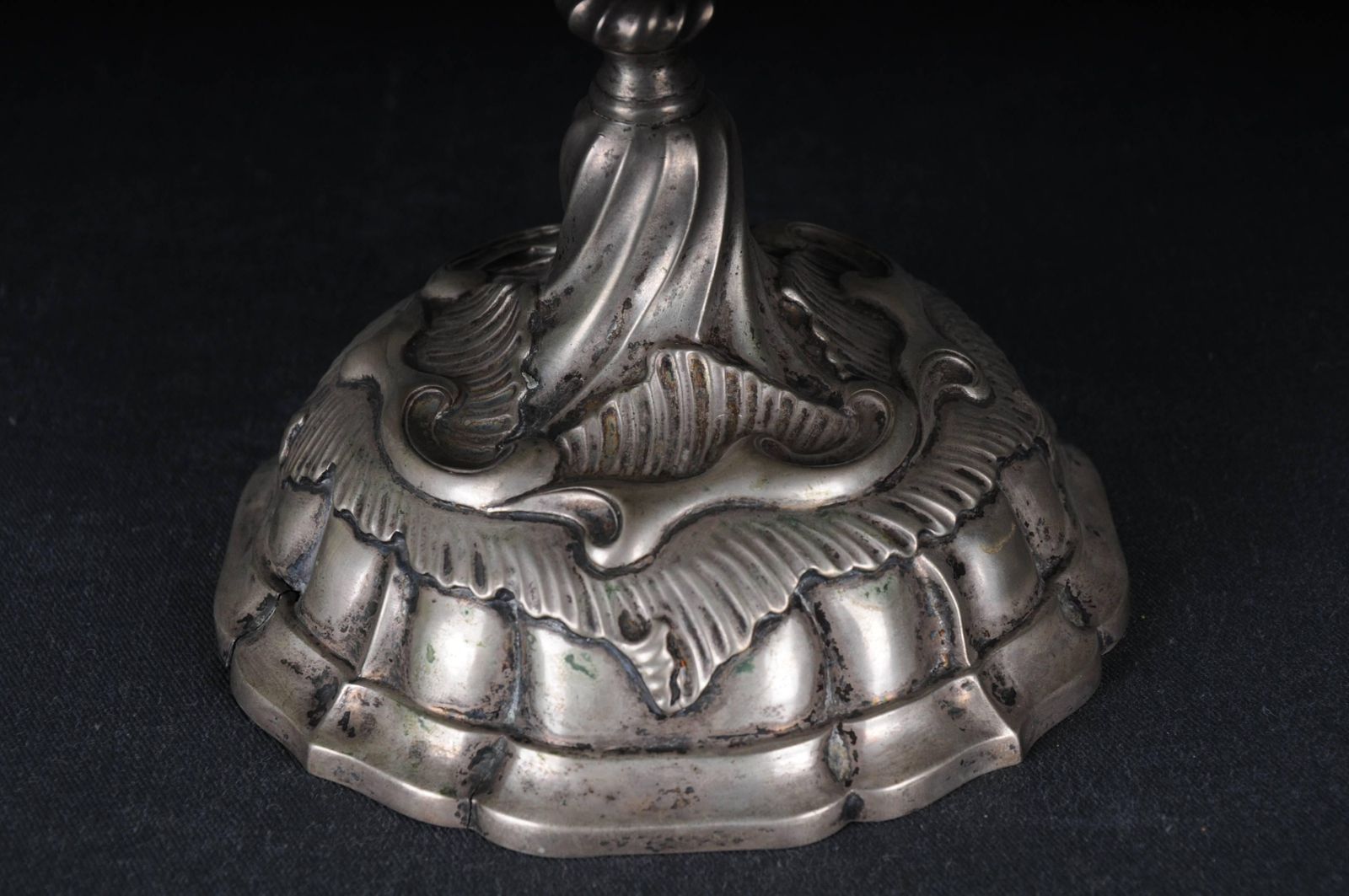 High Quality Antique Candlestick 13 Lot Silver Germany Baroque 1745 photo 1675.0