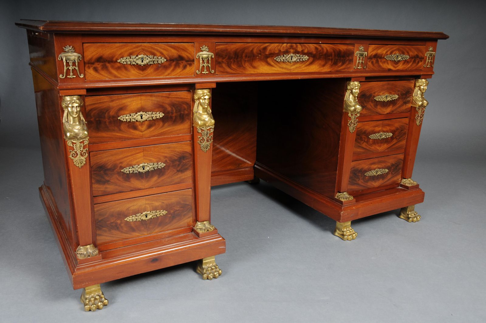 photo for sale Royal Empire Desk/Bureau Plat, Gilt Bronze, 19th Century