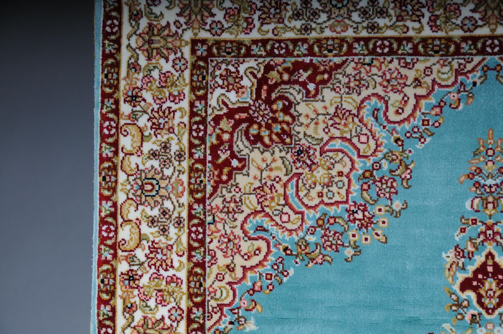 Anatolian Prayer Rug/Tapestry Cotton/Silk, 20th Century, Signed photo vintage