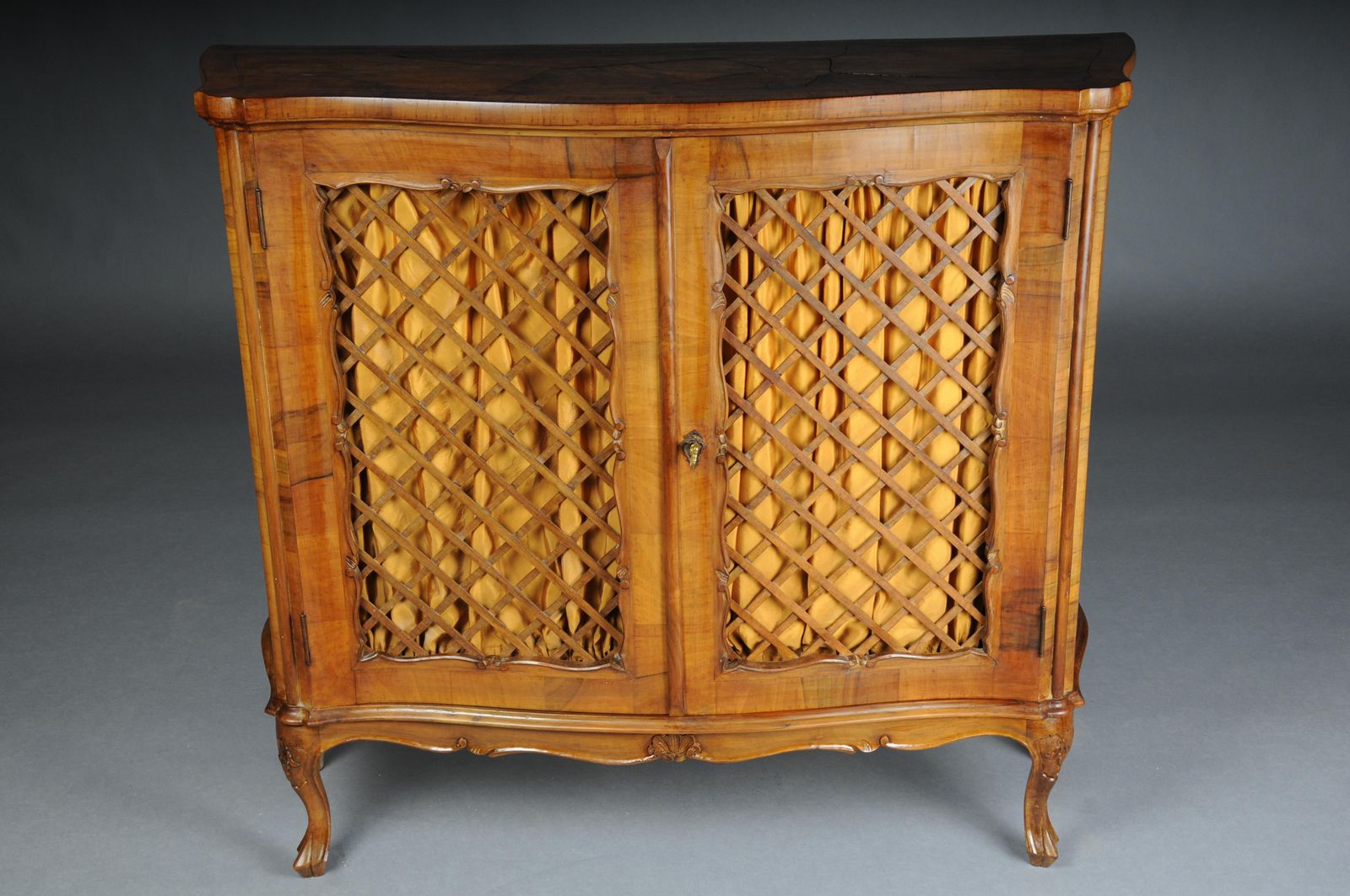 Beautiful Antique Wall Cabinet/Hall Cabinet, 20th Century. Walnut Root Veneer. photo for sale