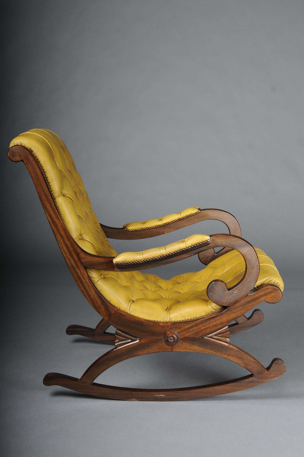 Antique English Chesterfield Rocking Chair photo 2124.0