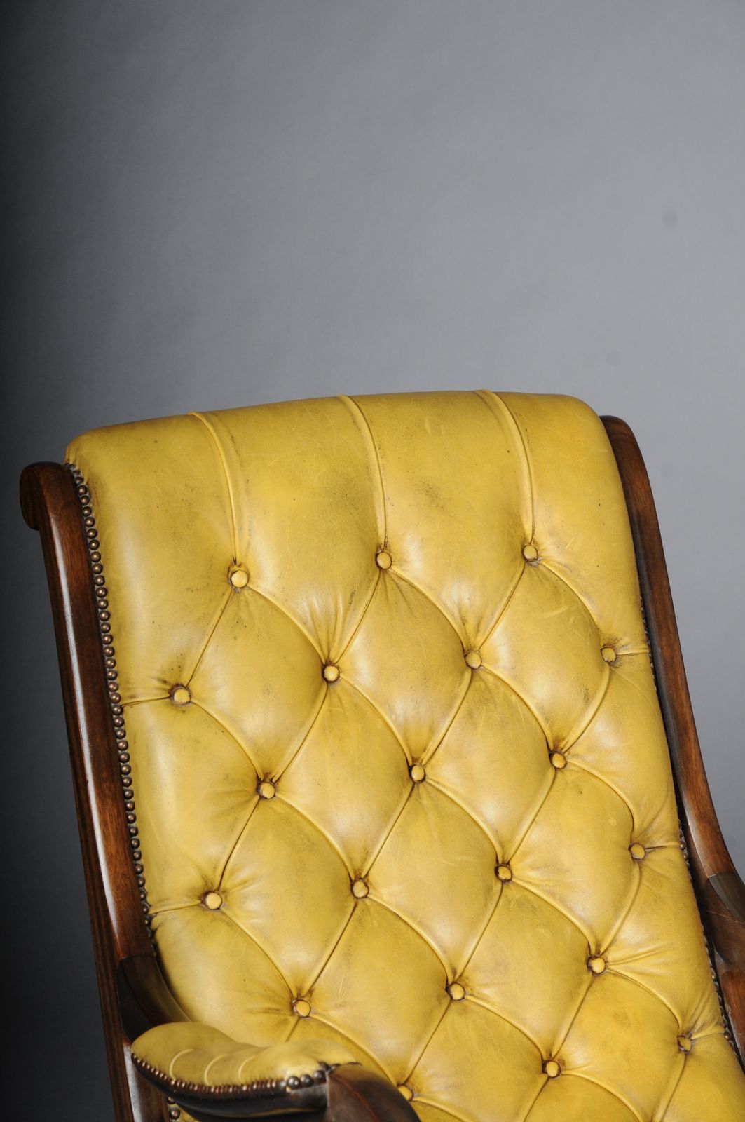 2124.0 Antique English Chesterfield Rocking Chair photo