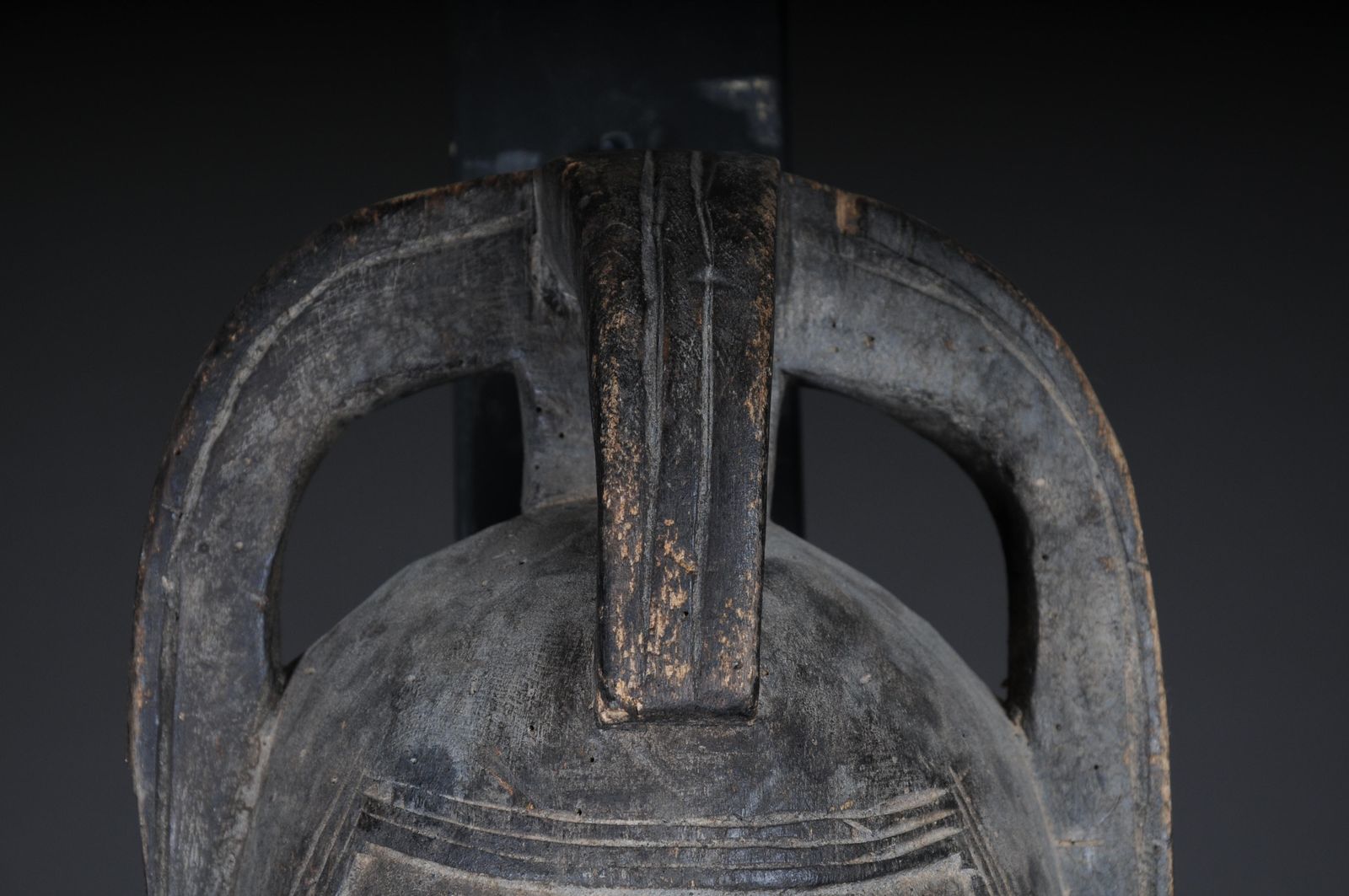 20th Century Antique Carved Wooden Face Mask, African Folk Art. Hangable.Decorat photo 548.0