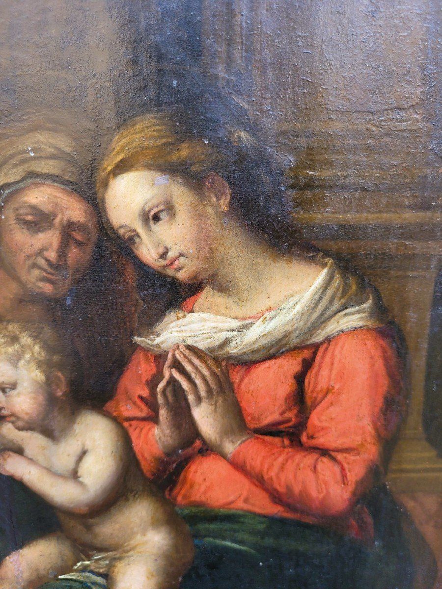 Italian School, Madonna Of Divine Love, On Panel, 17th/18th Century photo furniture