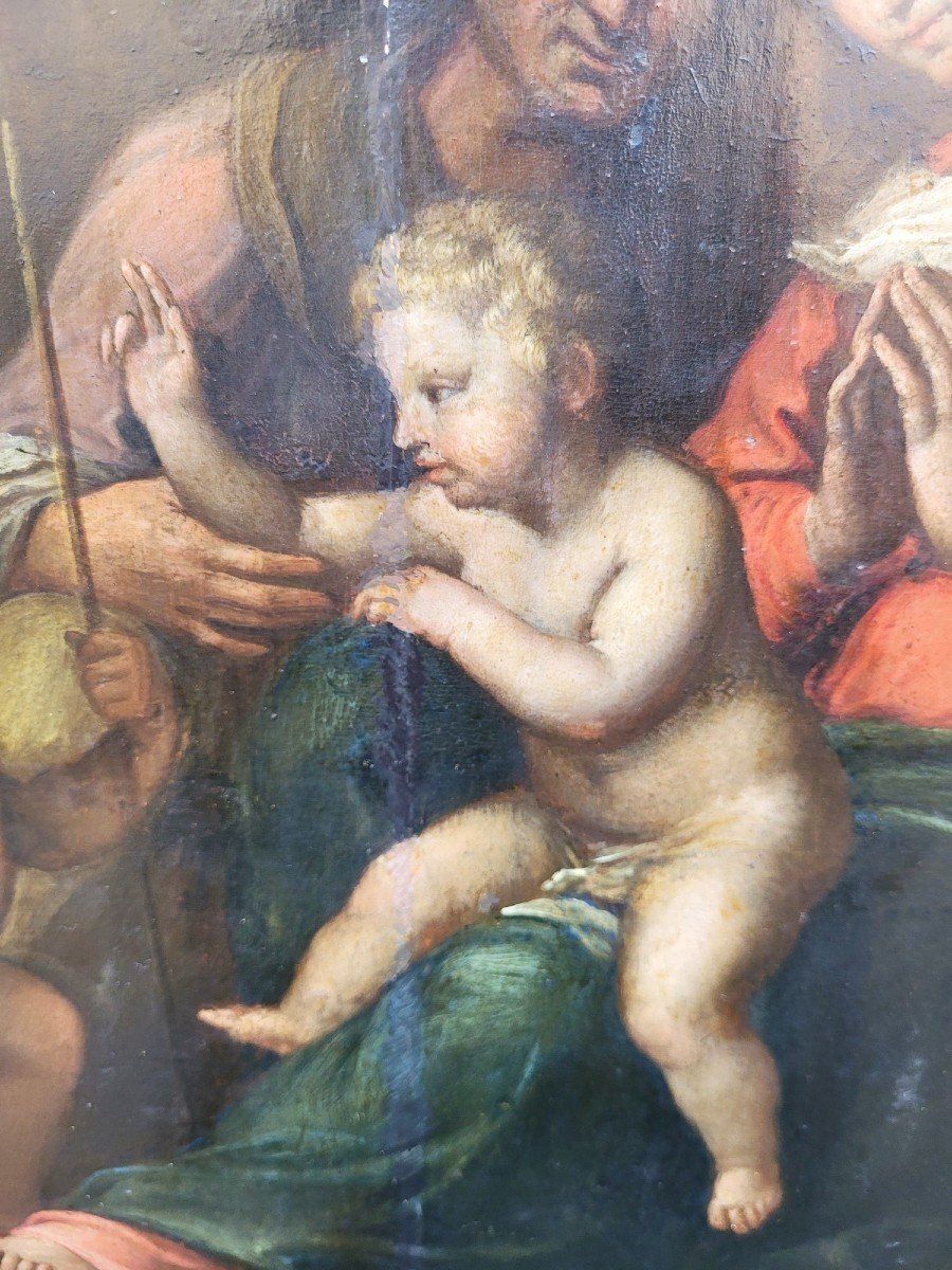 Italian School, Madonna Of Divine Love, On Panel, 17th/18th Century photo for sale