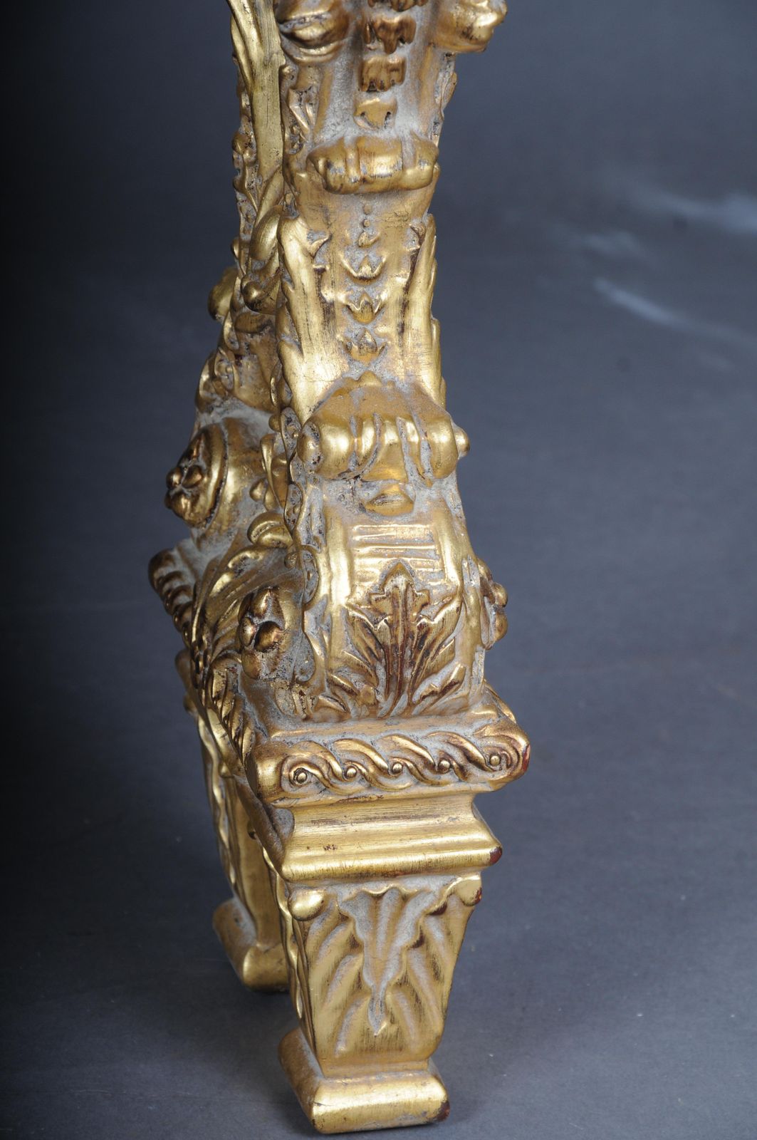 4300.0 20th Century Impressive Wall Console Gilded With Marble, Model After F. Linke #2 photo