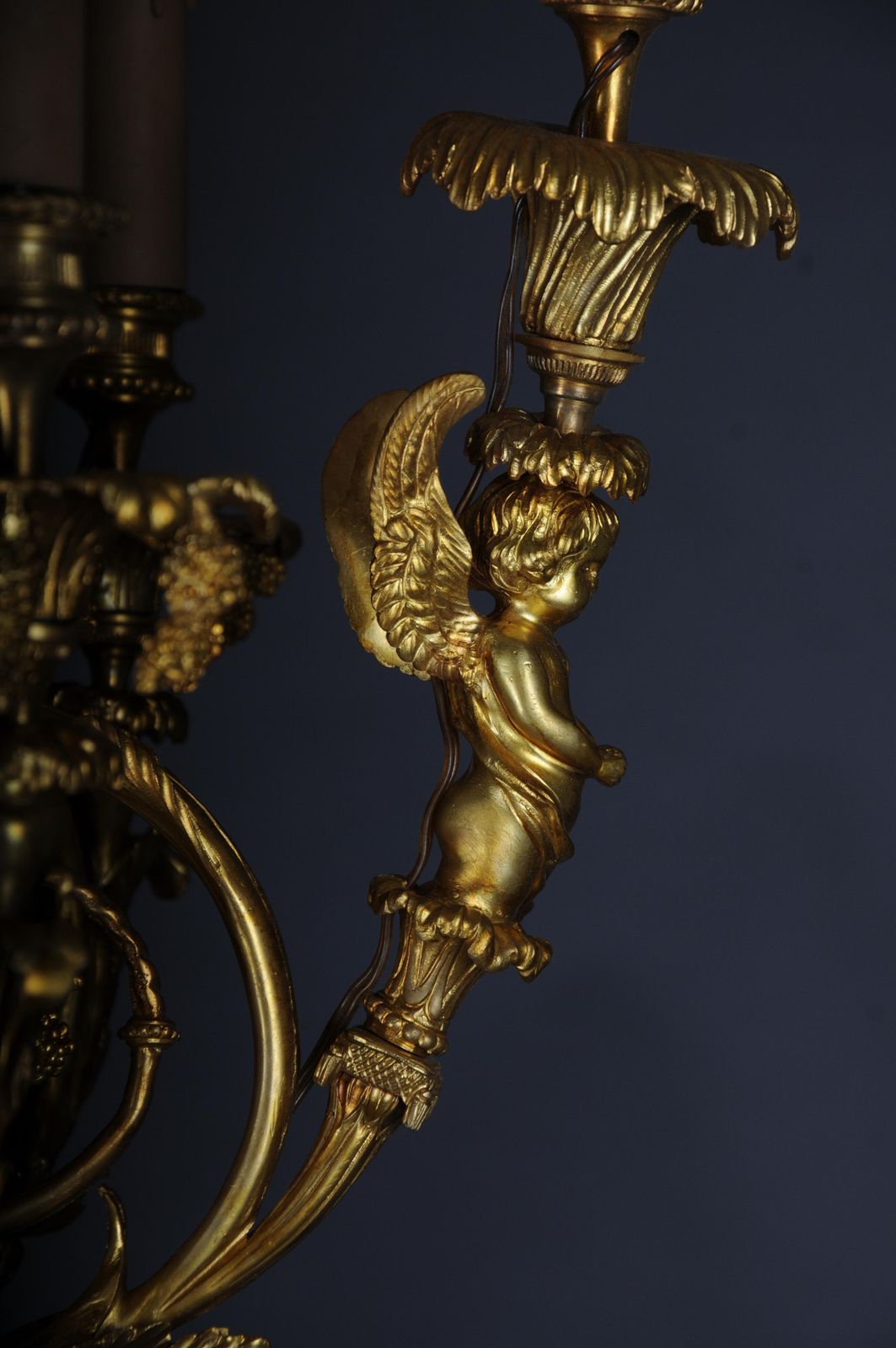 photo vinterior Pair Of (2) Bronze Magnificent Sconces, Gilded In Louis XV