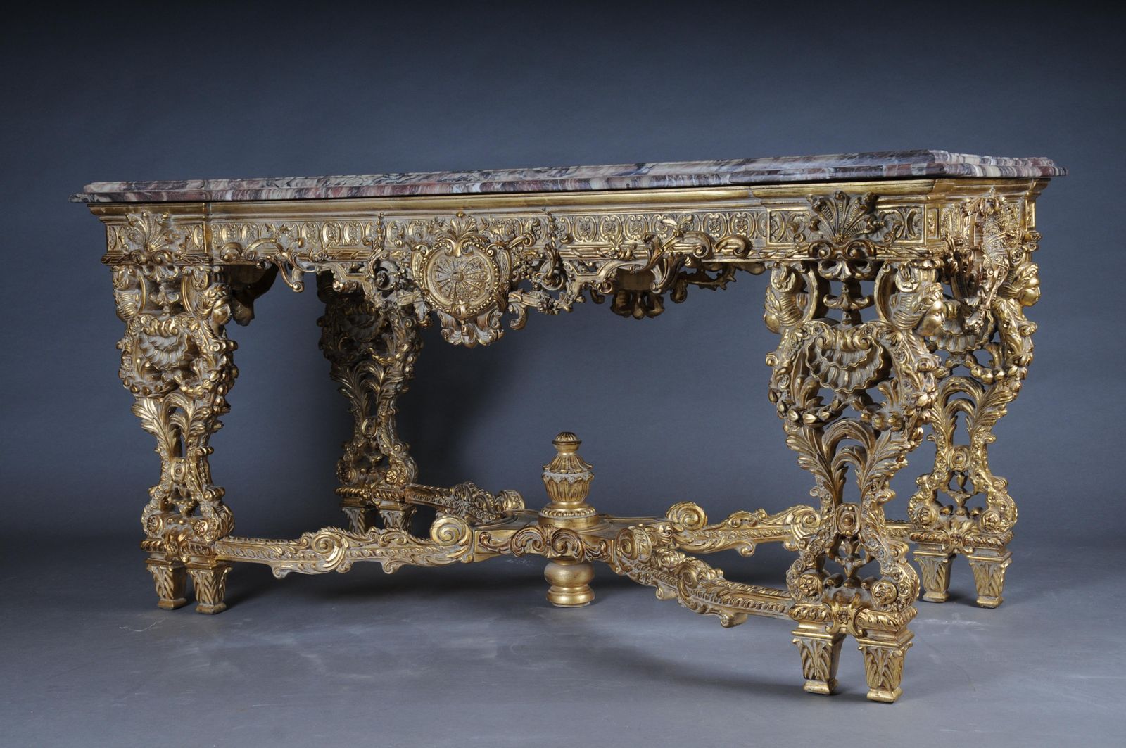 14229.0 Monumental, Impressive Splendid Salon Table After Francois Linke photo