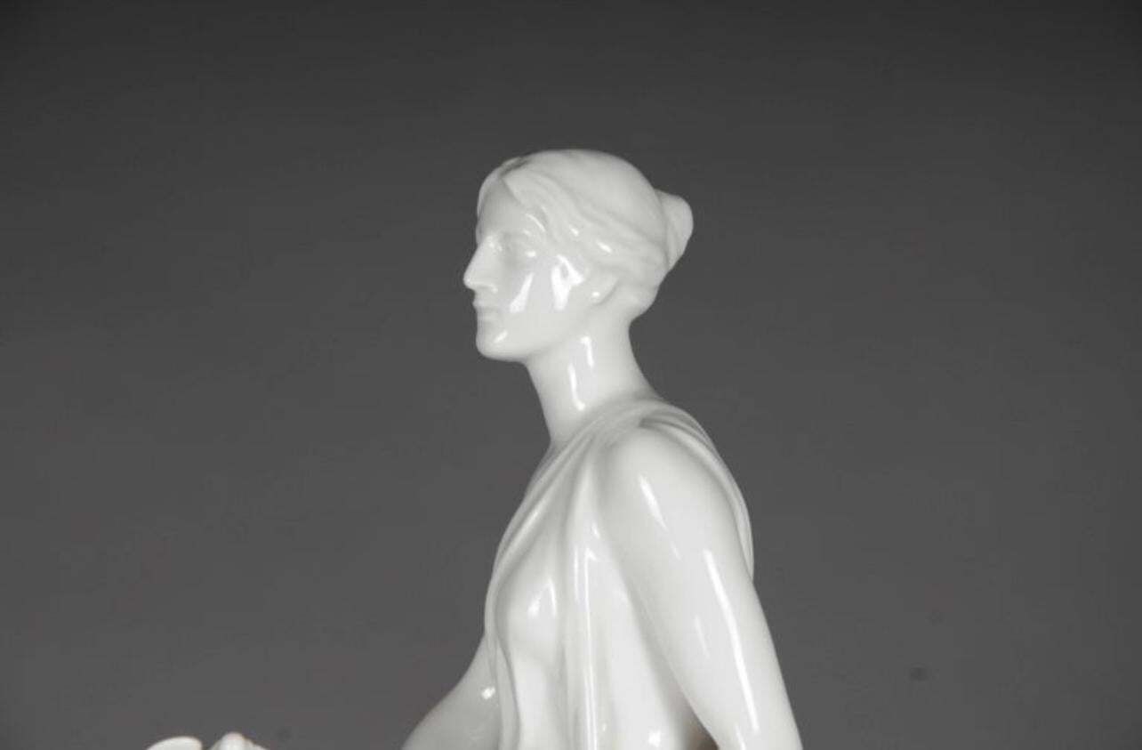 20th Century Big Kpm Berlin  Louis Tuaillon  Sculpture Figure Amazoness On Horse photo furniture