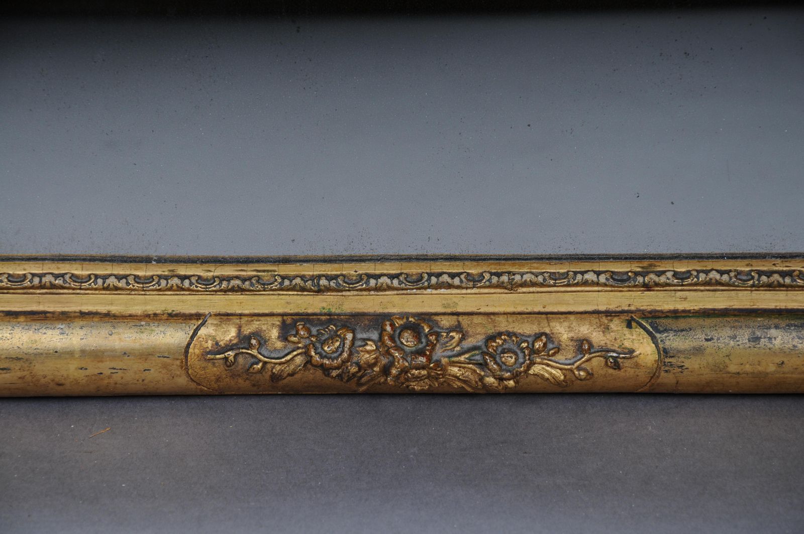 photo for sale Antique Gold Wall Mirror From 1780