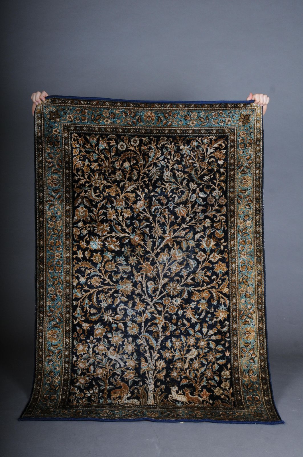 Oriental Carpet/Bridge Silk Paradise Garden 20th Century photo furniture