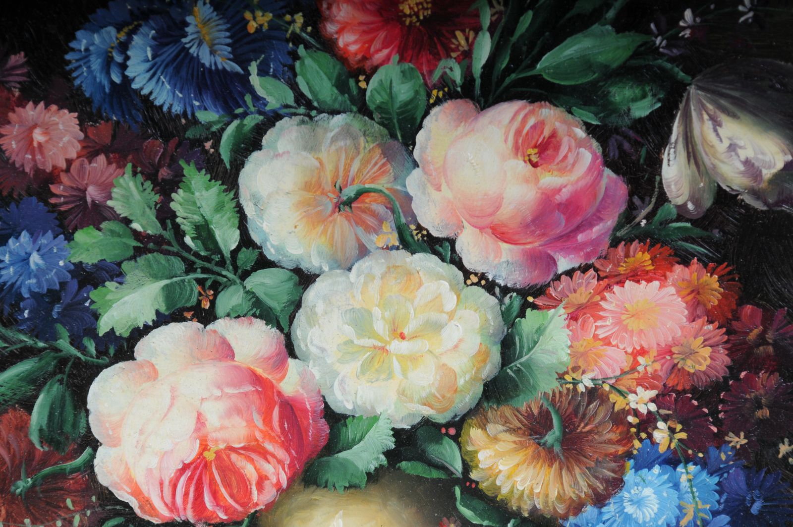 20th Century Oil Painting Still Life photo vintage