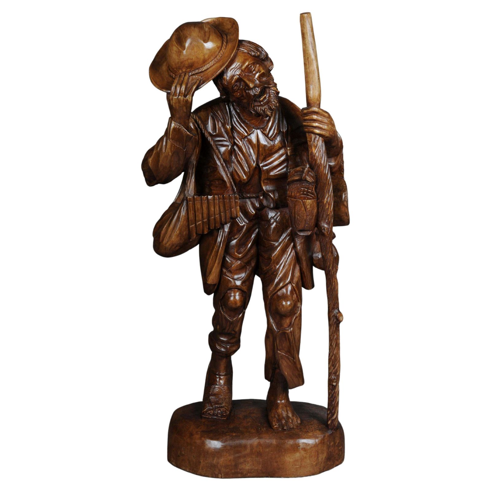 20th Century Wooden Sculpture, Ranger Made Of Lime Tree, Southern German