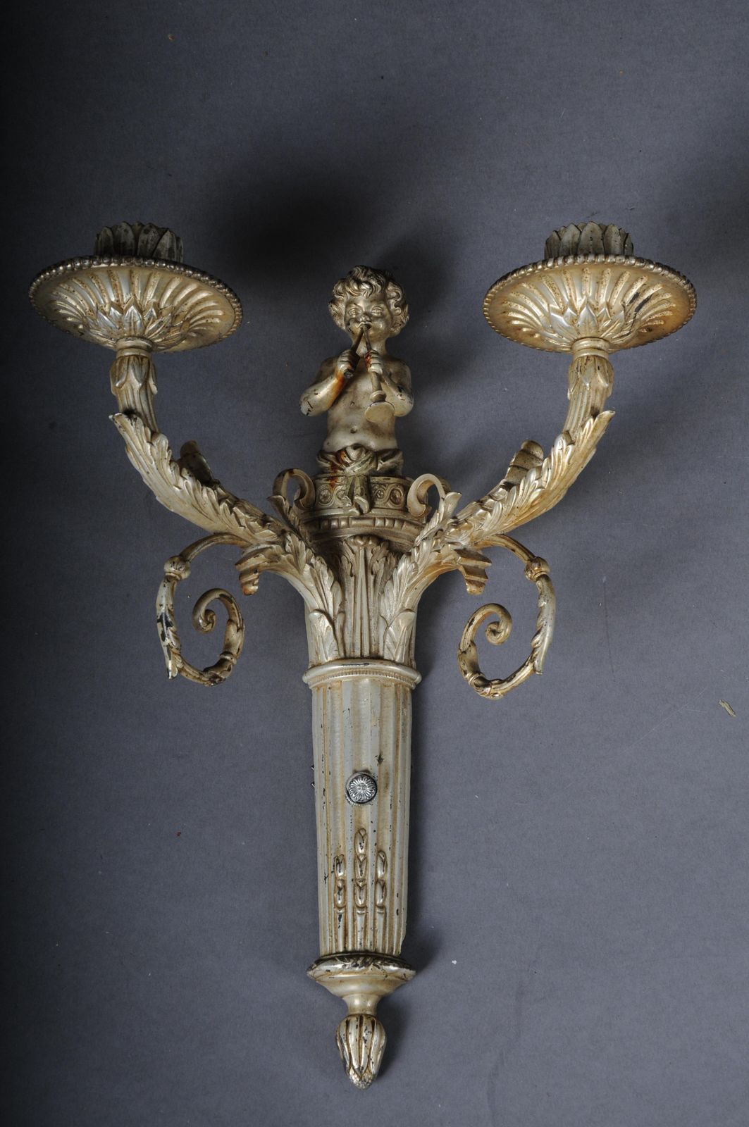 Beautiful Antique Bronze Candle Sconce From Around 1880, France photo furniture