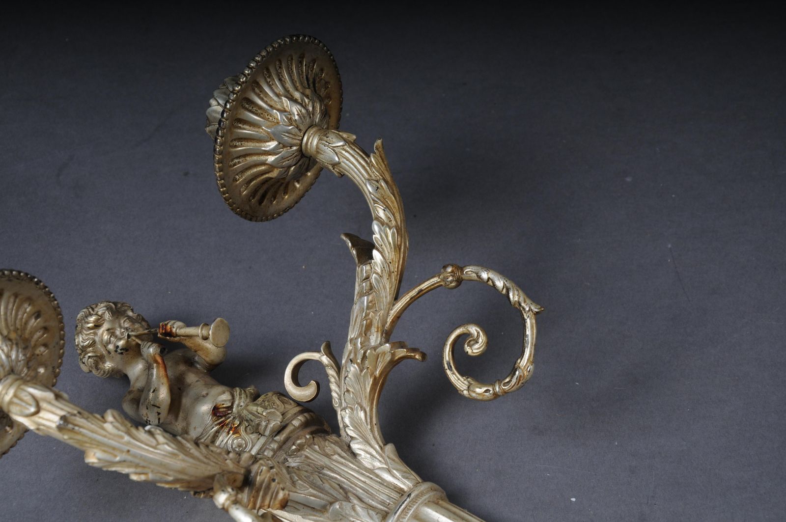 photo for sale Beautiful Antique Bronze Candle Sconce From Around 1880, France