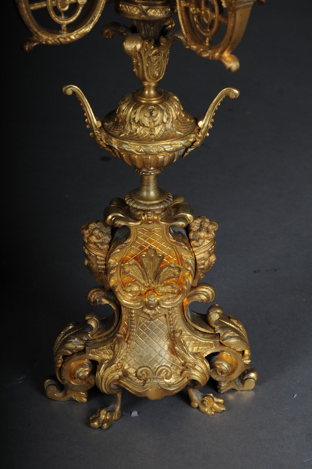 photo for sale Pair (2) French Historicism Candlesticks, Gilded Bronze Circa 1880