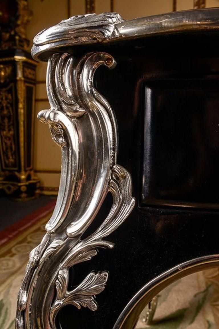 photo for sale 20th Century Writing Desk Louis XV Piano Black Bureau Plat