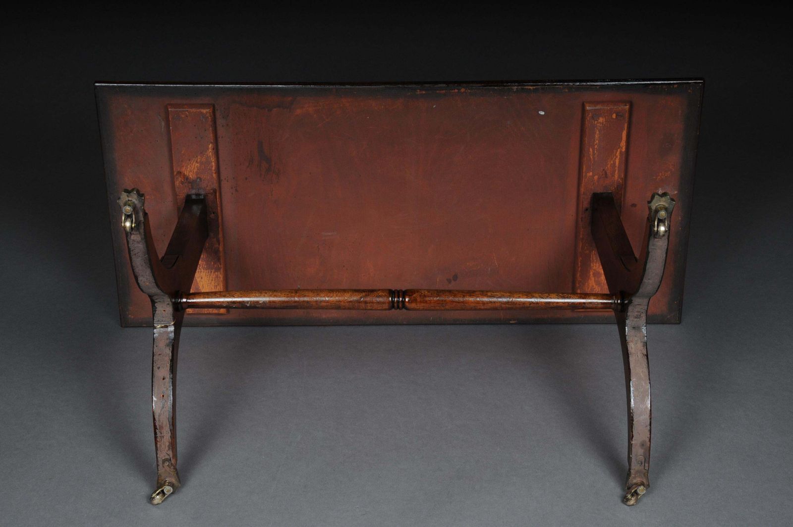 Furniture English Coffee Table Chesterfield Table Around 1900 photo