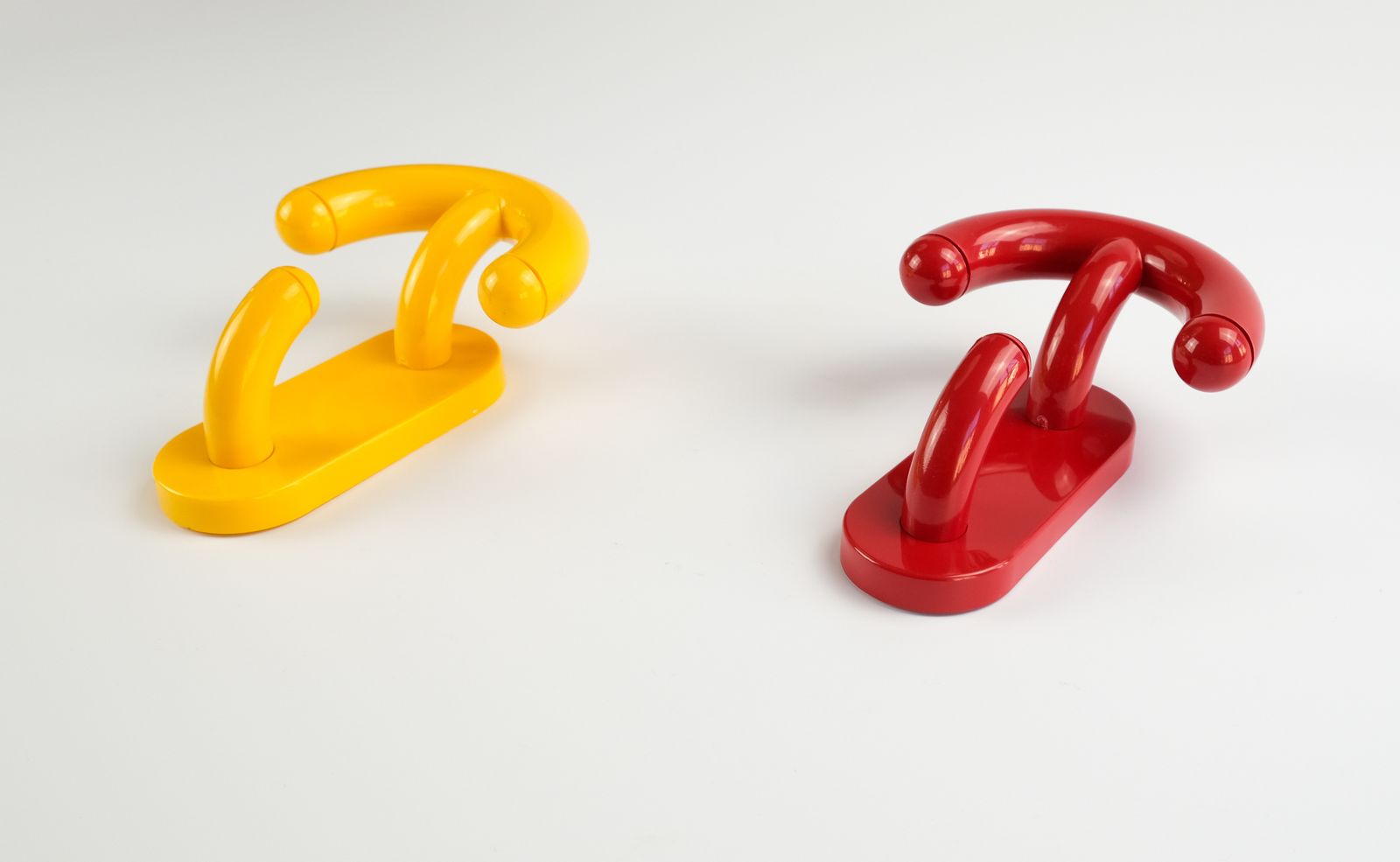 Pair Of Luigi Caramella "Arco" Coat Hooks / Rack For Con&Con, Italy 1970s photo for sale