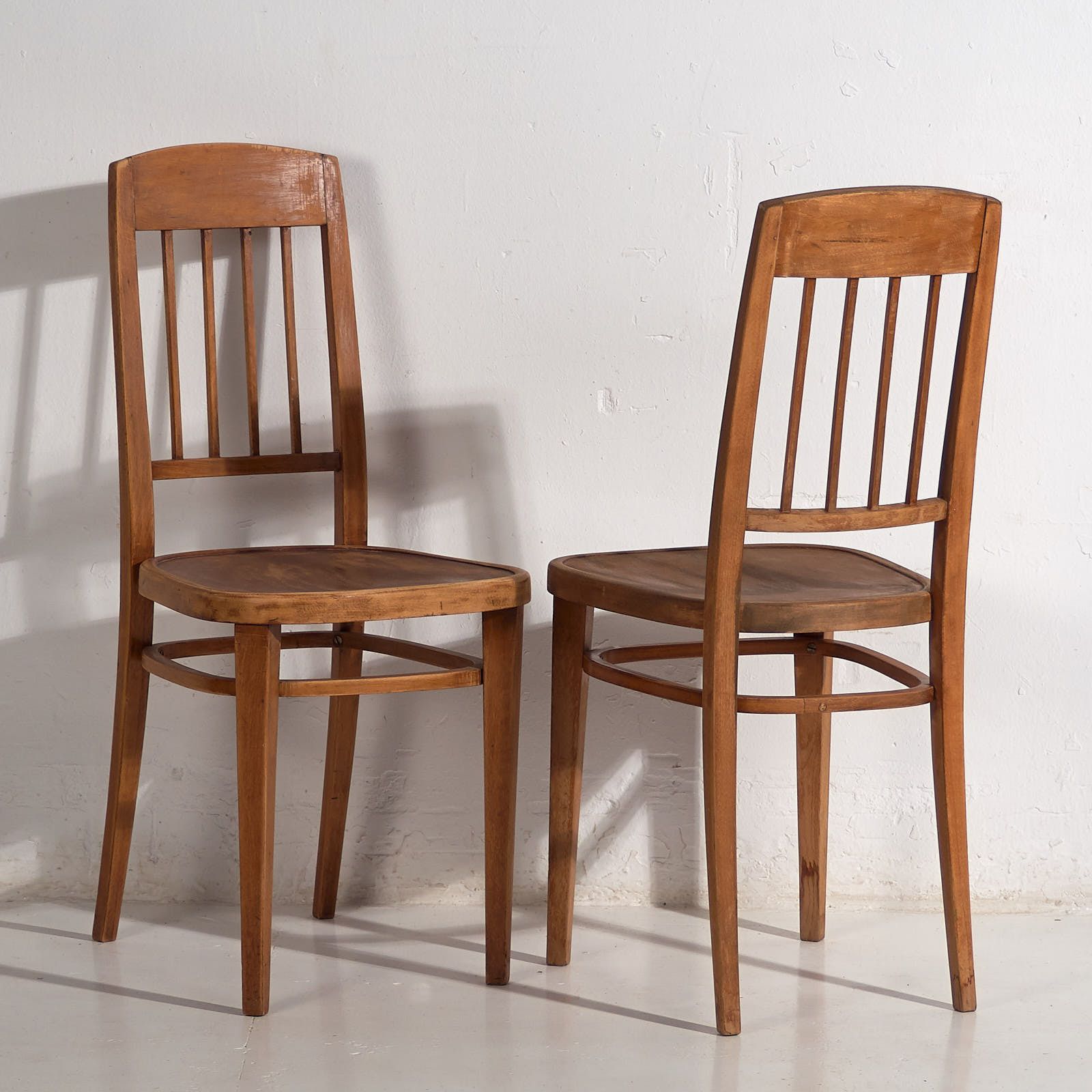 Antique Thonet Chairs (C.1920). Set Of Two Pieces #2 photo for sale