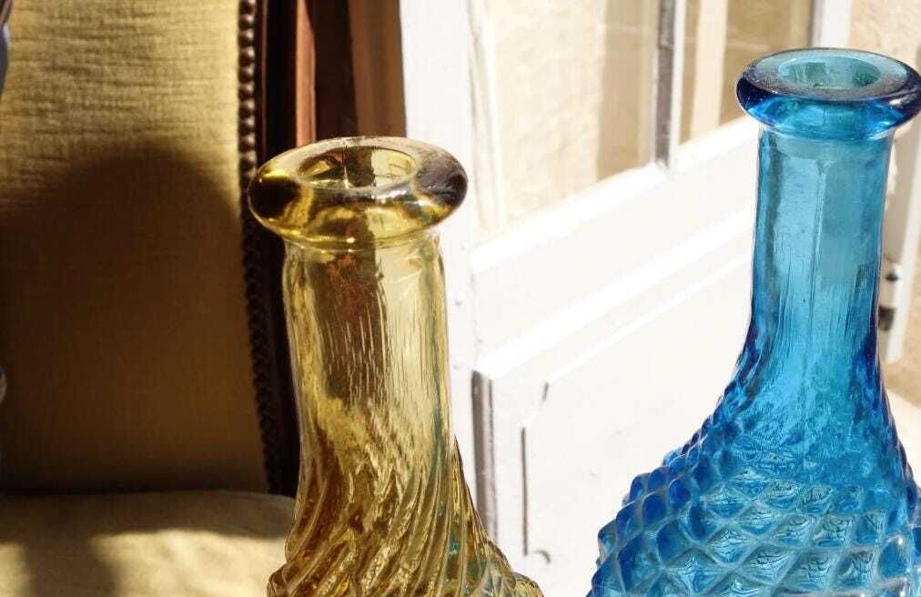 Empoli Art Deco Glass Water Bottle photo vinterior