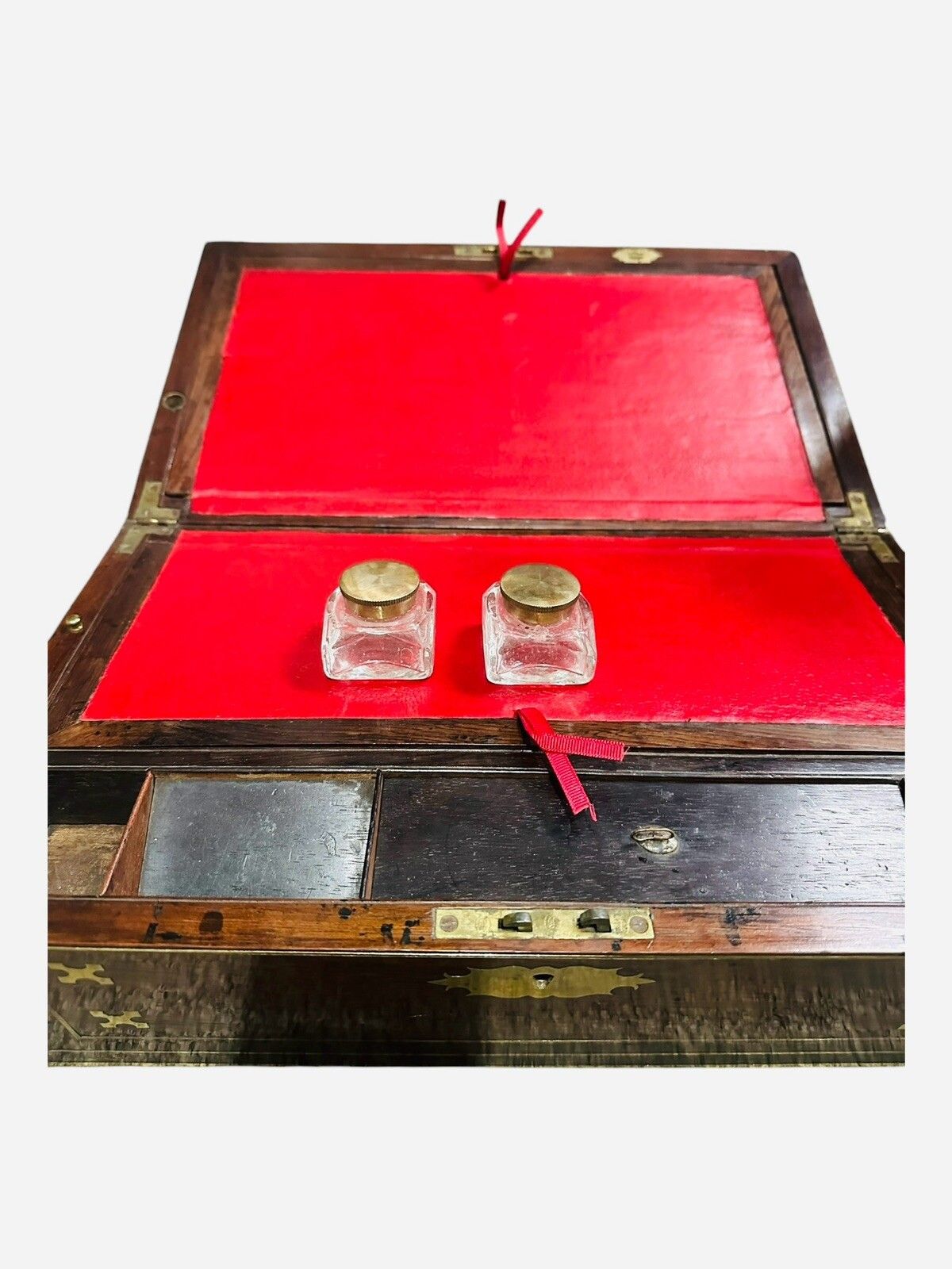 Superb Large Regency Writing Slope Box Campaign 1830 photo vintage