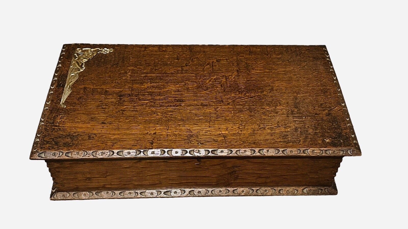 Victorian Large Carved Oak Candle Box Beautiful photo furniture