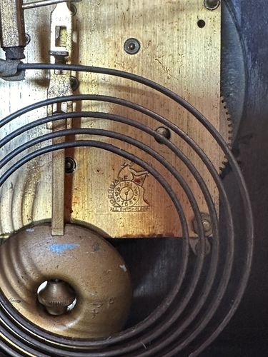 Andrew English 30’s Striking Hammer Mechanical Mantle Clock Oak Very Pretty photo buy