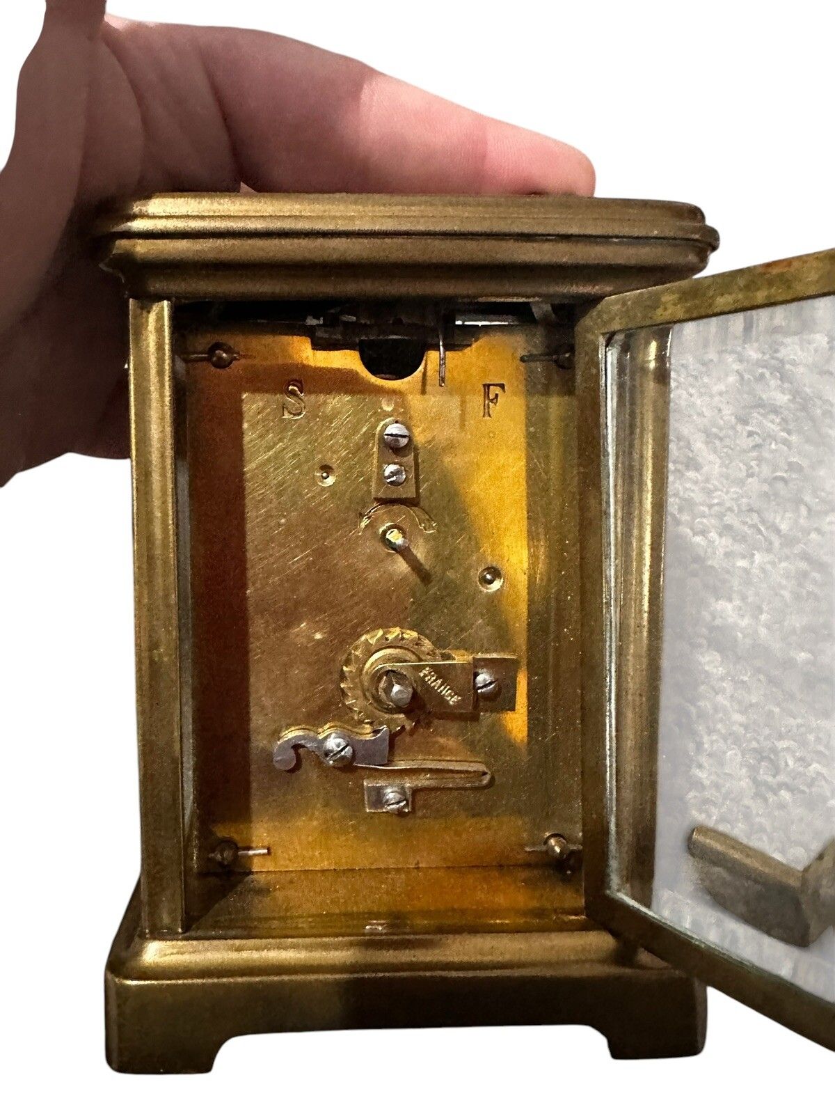 Antique Victorian Quality French Brass Carriage Clock  Working  Original Case photo Home Decor