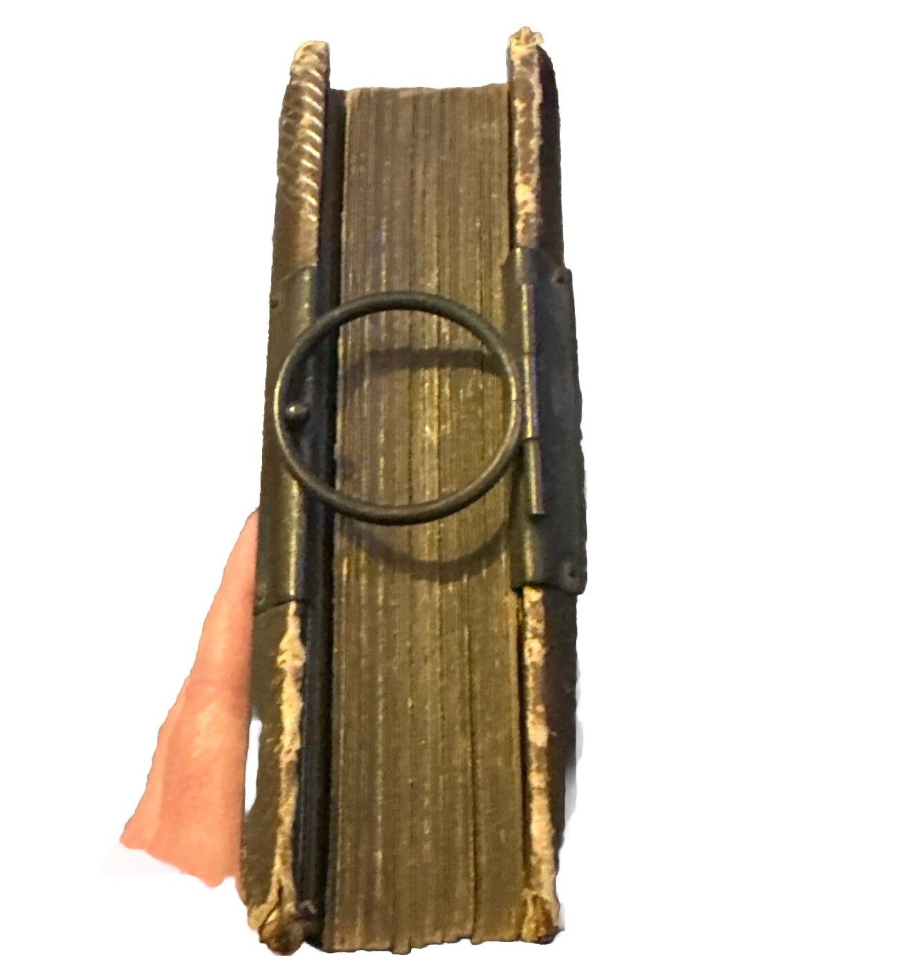 Antique Victorian Photograph Album Tooled Leather photo furniture