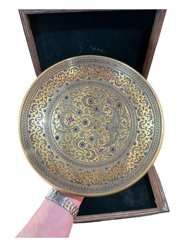 Pasabahce Turkish Glass Bowl Osmanli Hamam Kase Hand Gilded With Gold Ltd Edt photo furniture