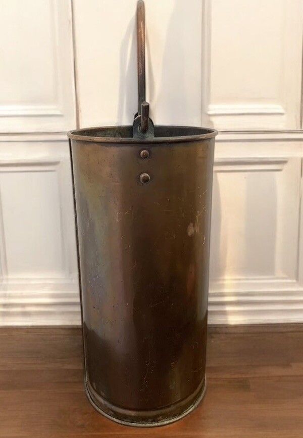 Antique Stick Stands, English, Copper, Hallway, Early Victorian, C.1850 photo furniture
