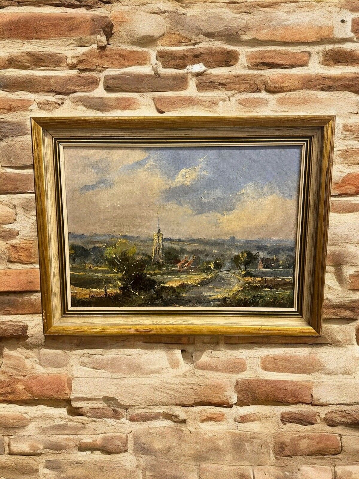 Mid Century Oil Painting Impressionism Landscape Scene Alistair Paterson