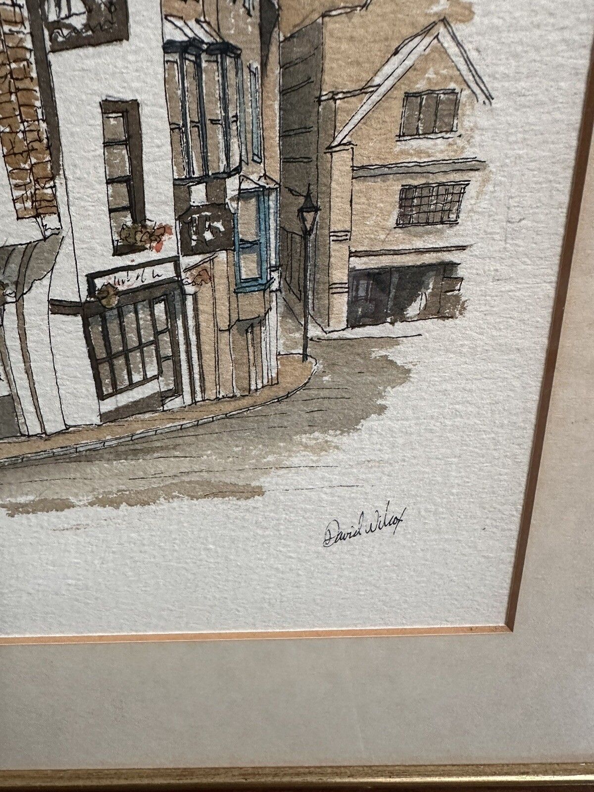 Original Watercolour Painting Of Dartmouth ,Devon By David Wilcox photo for sale