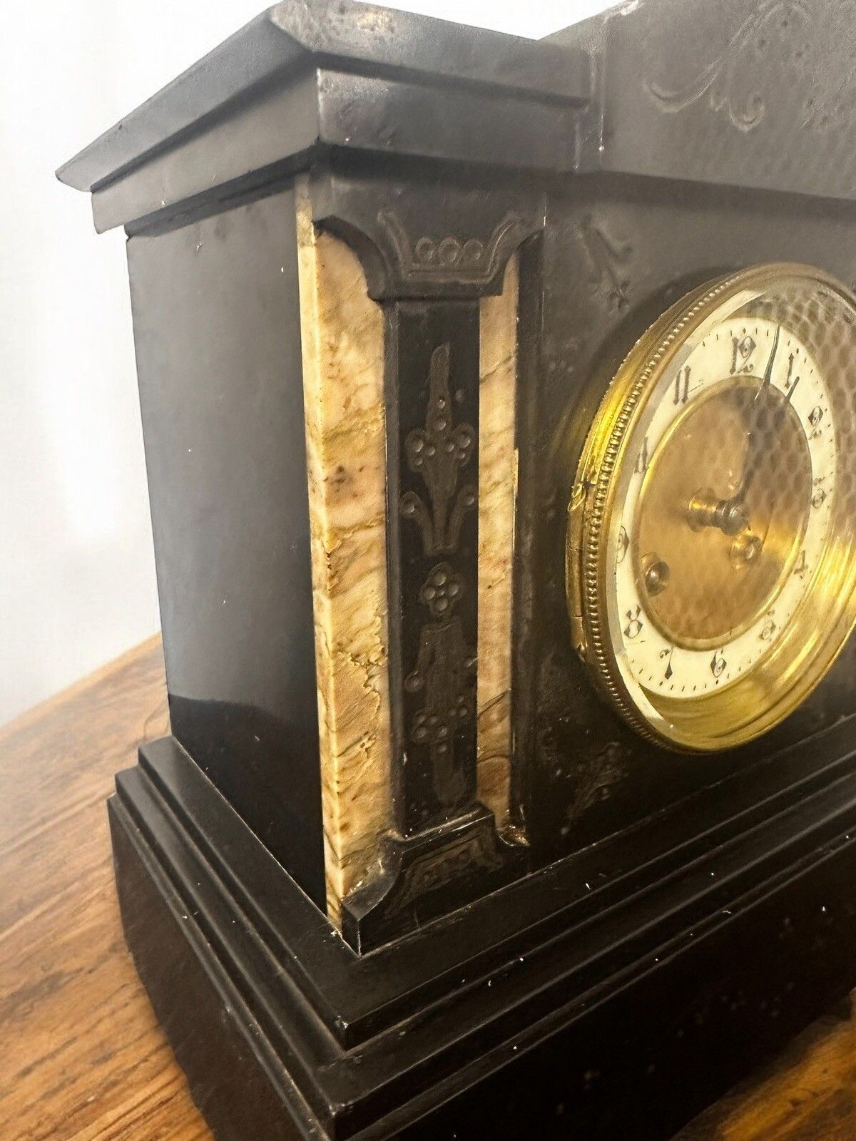 Beautiful 19 Century Victorian Architecture French Mantel Clock By Japy Freres photo buy