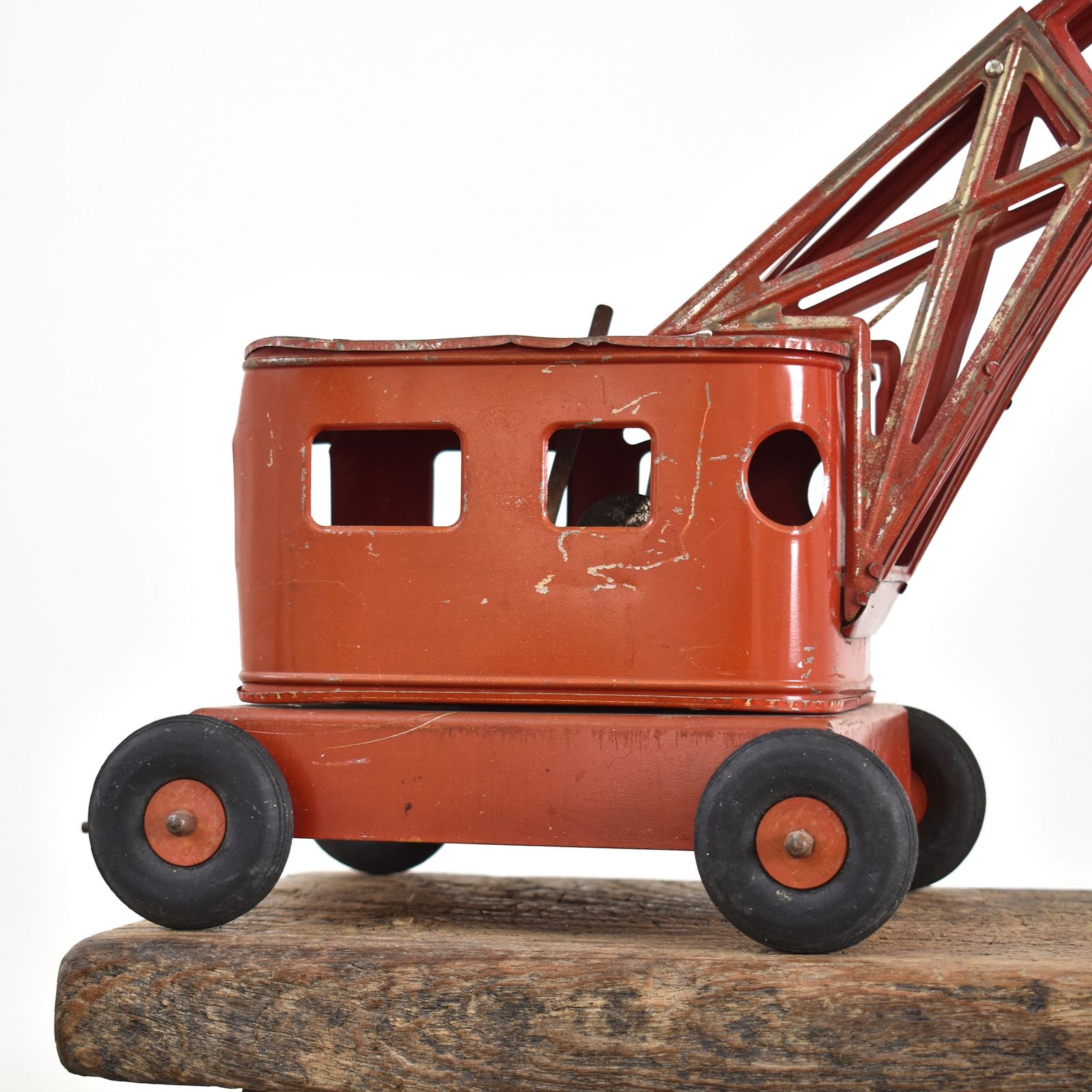 Rare Vintage Metal Toy Crane By Joustra
