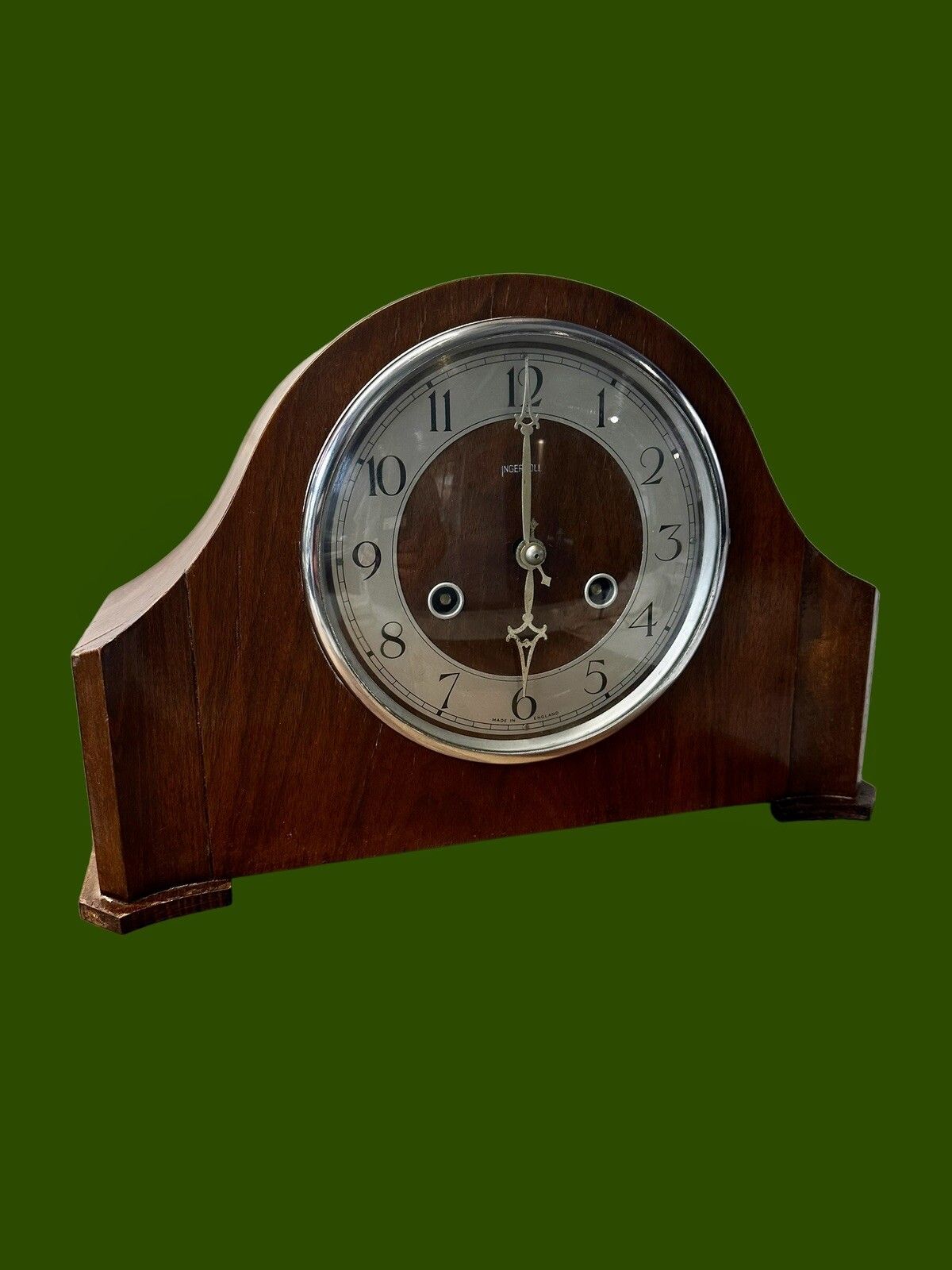 Antquie Ingersoll Striking Hammer Mantle Clock
