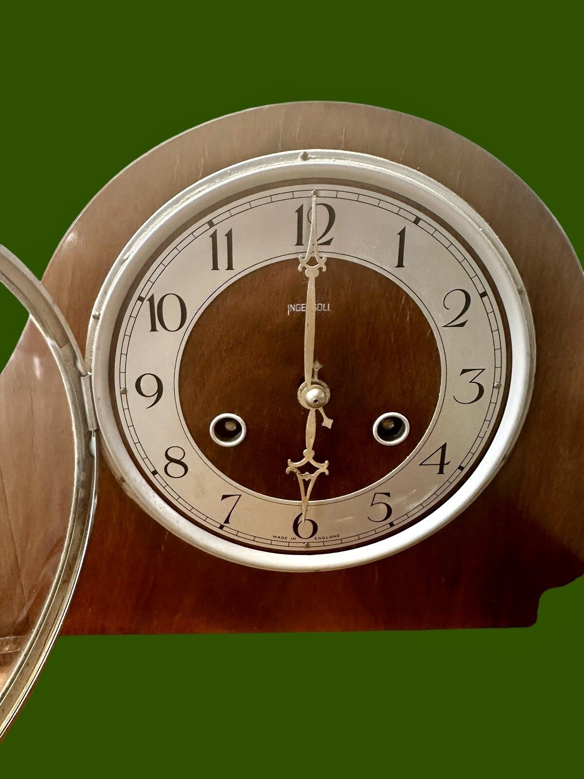 Antquie Ingersoll Striking Hammer Mantle Clock photo for sale