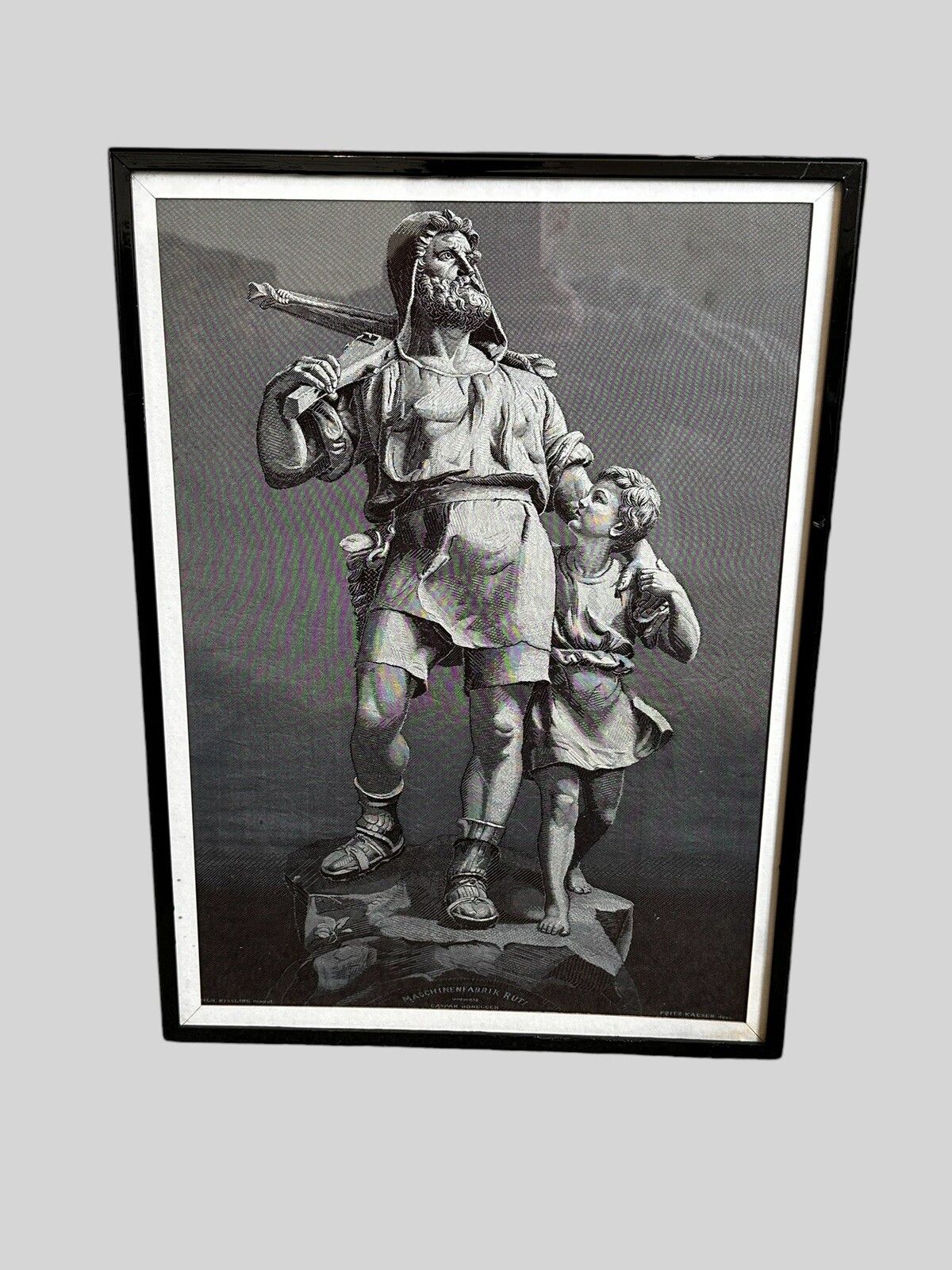 Antique German Advertising Stevengraph, Fritz Kaeser