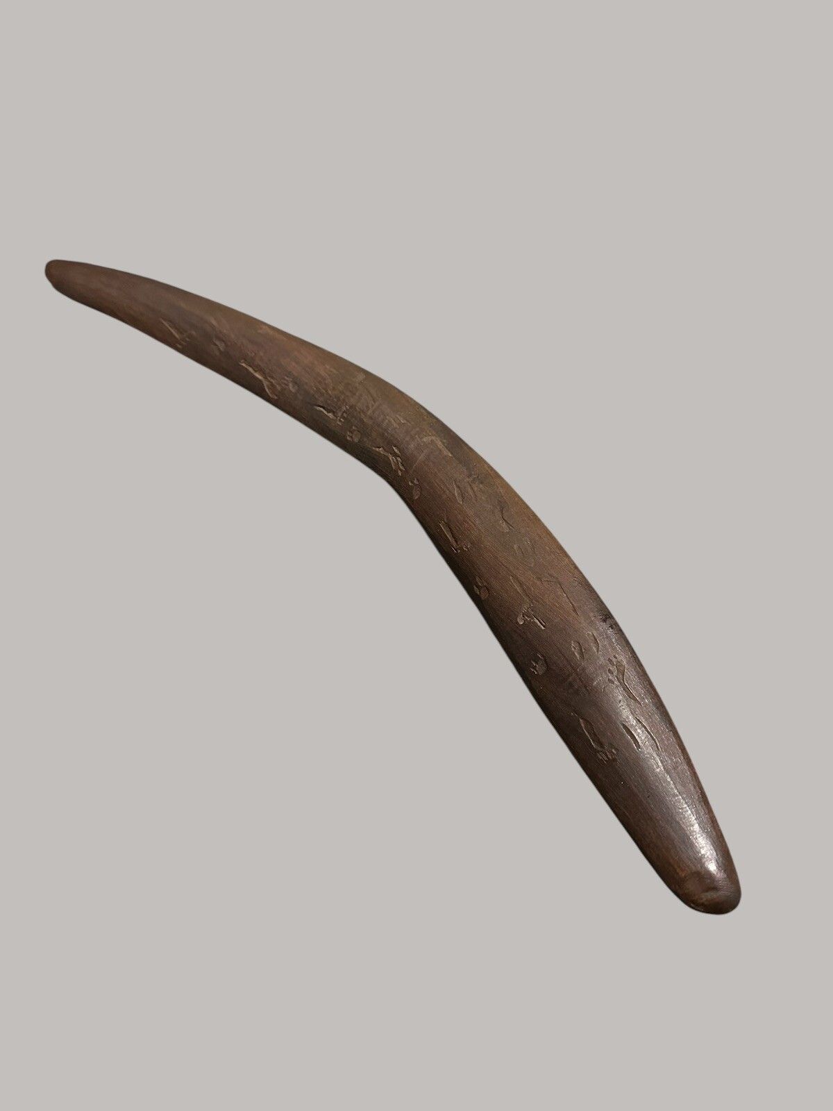 Boomerang Genuine Aboriginal Boomerang Great Footprint Carvings