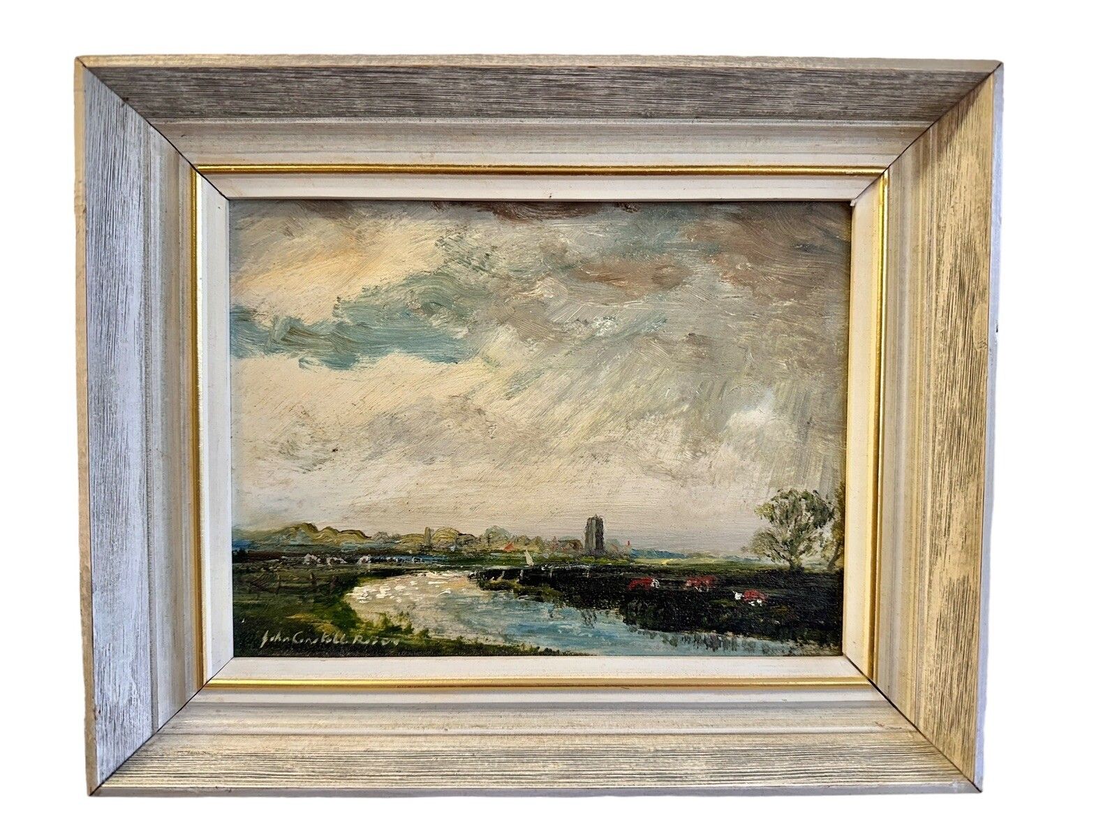 Suffolk Artist John Constable Reeve Oil Painting Beccles Suffolk Landscape photo furniture