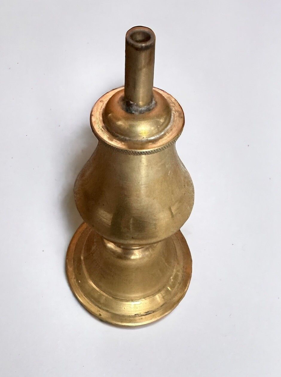 Antique Heavy Brass Nepalese Traditional Oil Lamp Nepal photo furniture