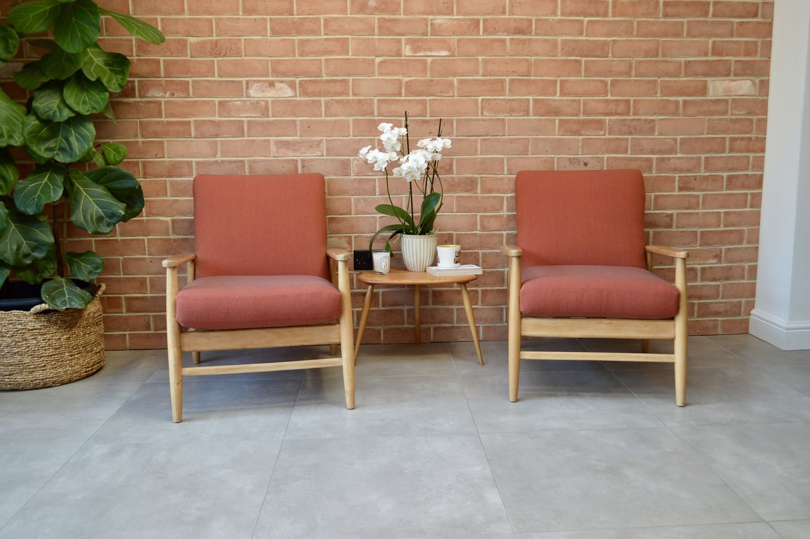 Pair Of Mid Century Scandinavian Teak Easy Chairs