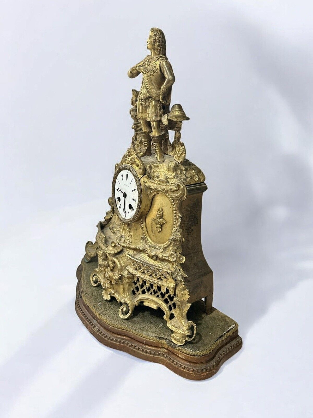 A 19th Century Gilt Cased Mantel Clock By Leroy & Fils Paris photo Home Decor