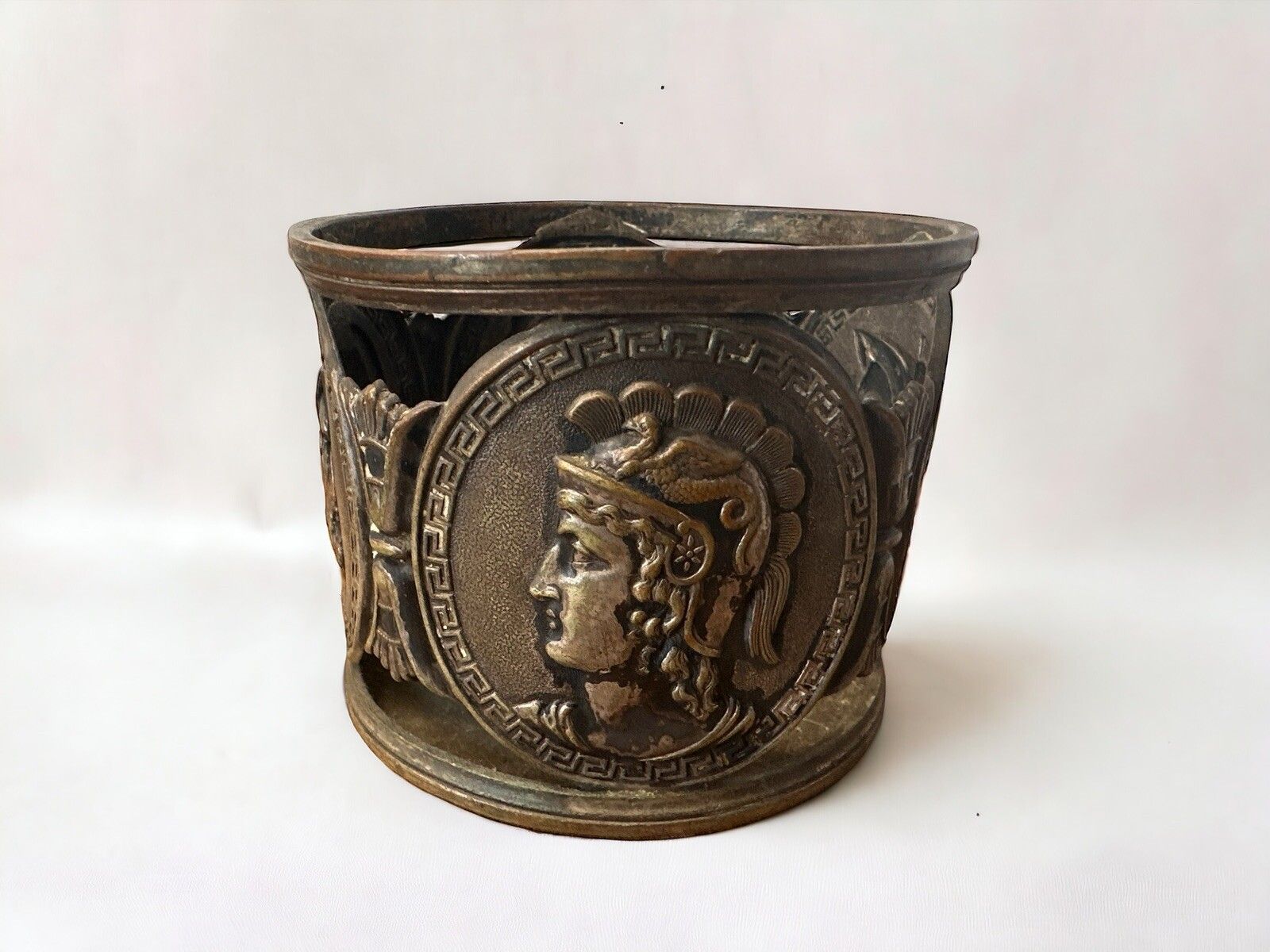 Antique 19th C. Alex Katsch Russian Galvano Silver Plated Tea Glass Holder Rare photo for sale