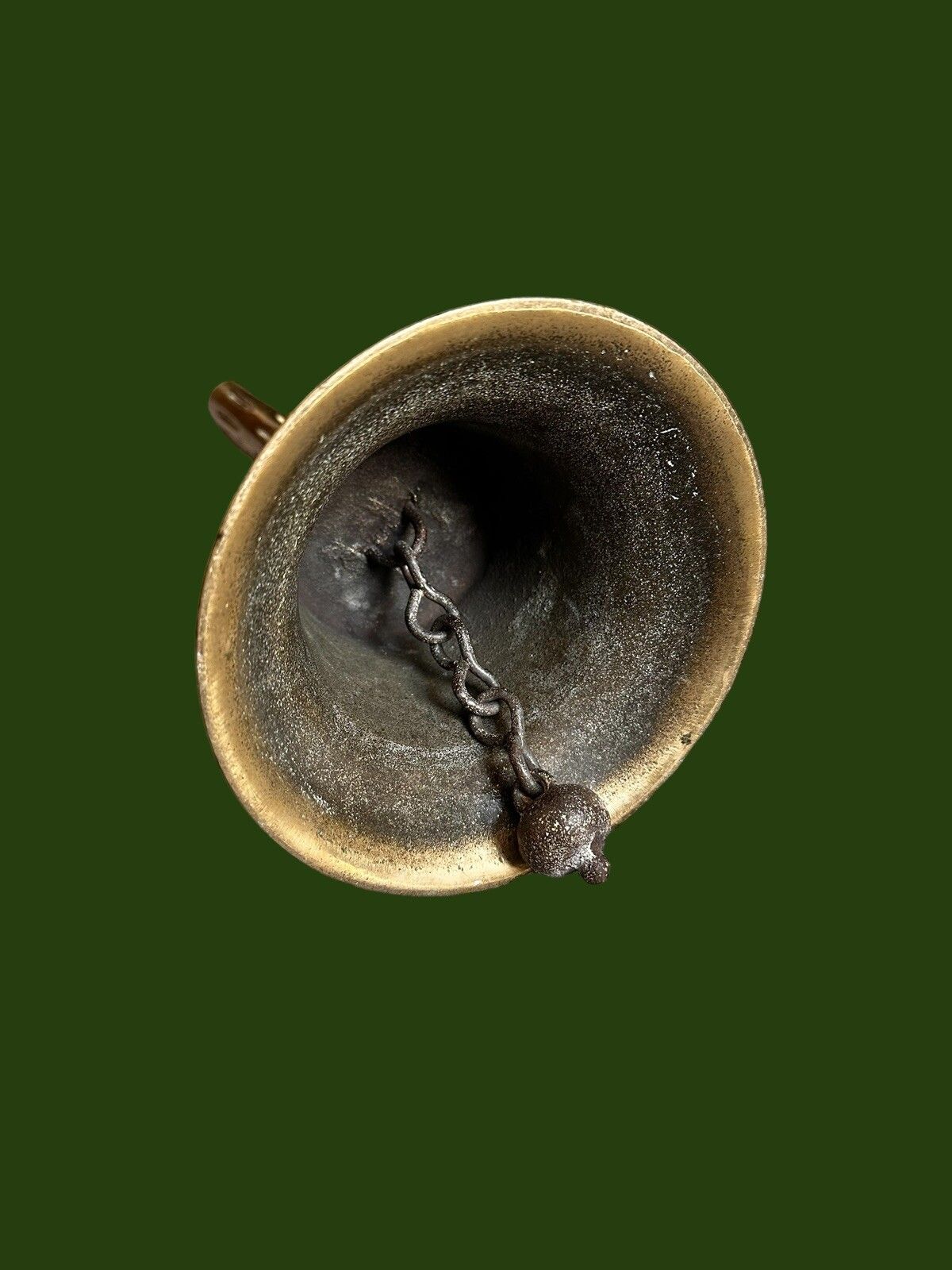 Wwi Gas Alarm Antique Hand Bell photo 120.0