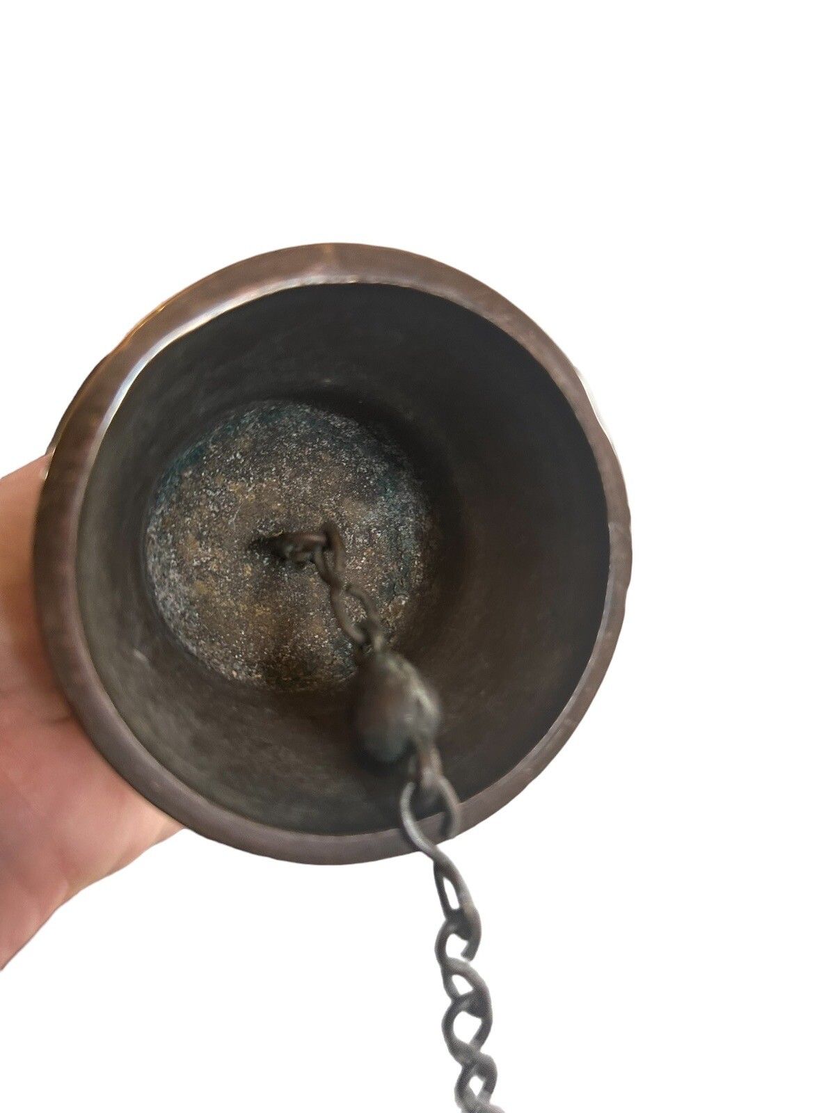 Antique Bell Of Court Or Monastery Bronze Words Latin Leo Seticanus photo vinterior