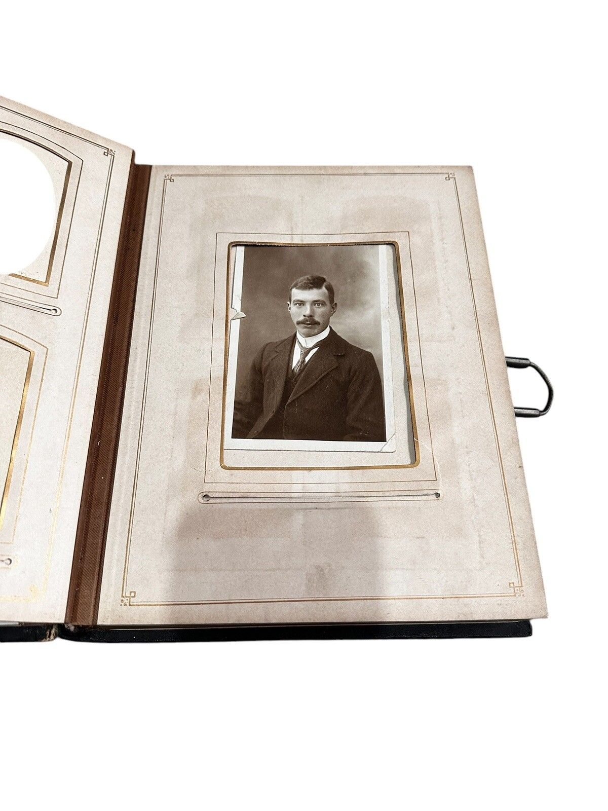 Home Decor Victorian Leather Bound Photo Album photo