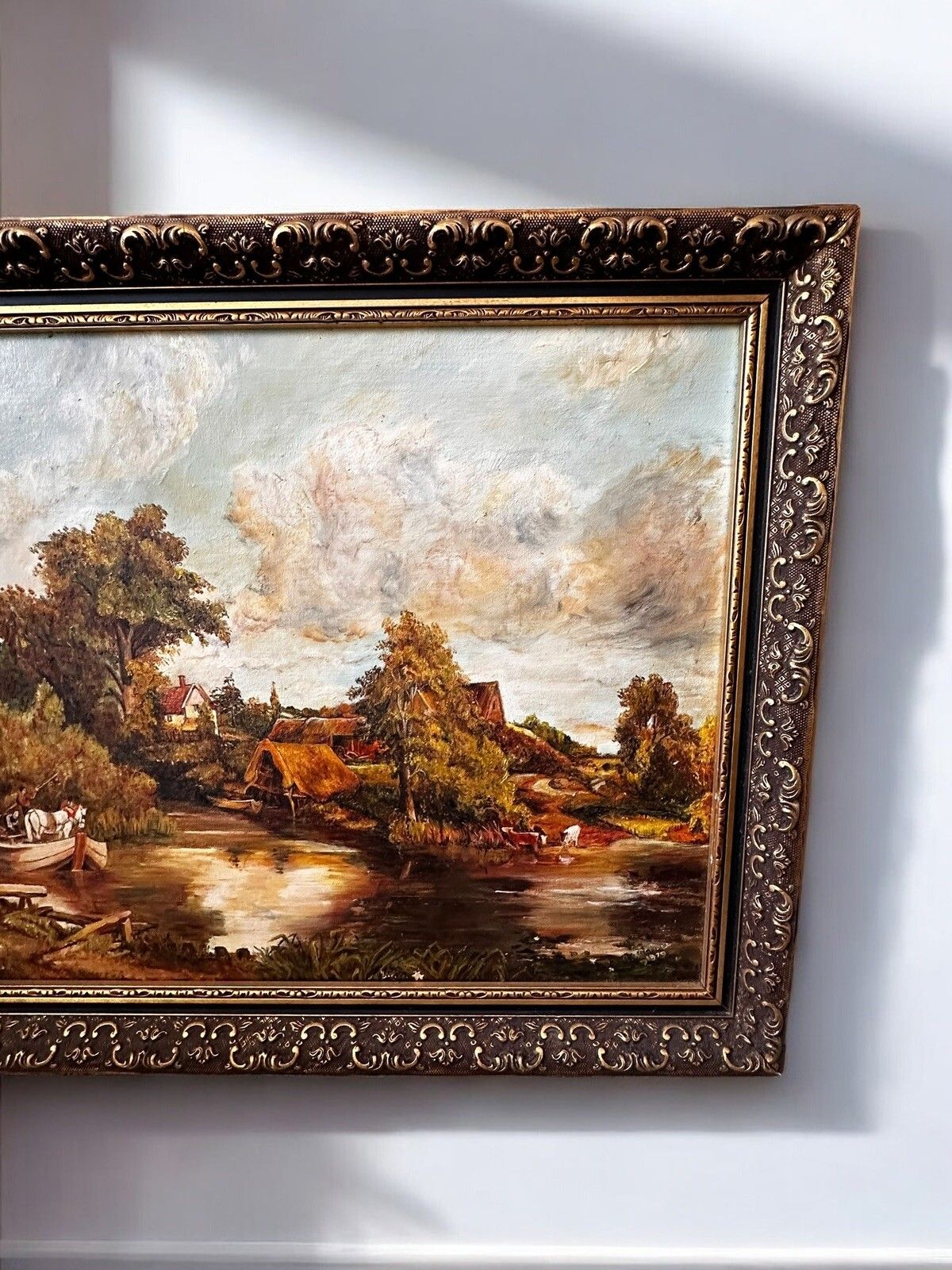 Original Oil On Canvas By Listed Artist R. Wignall After John Constable 60x49cm photo for sale